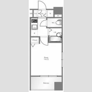 プレール・ドゥーク水天宮【7階】の間取り