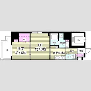 ミリアレジデンス根岸柳通り【4階】の間取り