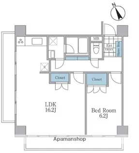 CRESCENT COURT大森【4階】の間取り