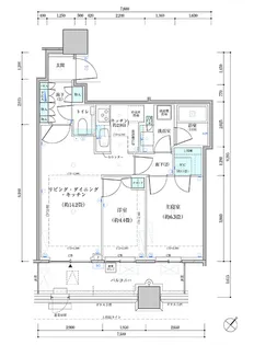 パークタワー勝どき サウス棟【3階】の間取り