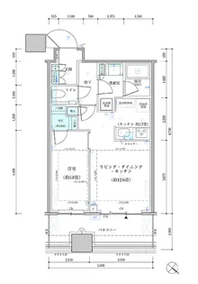 パークタワー勝どき サウス棟【16階】の間取り