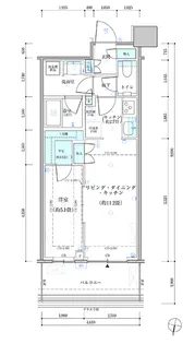 パークタワー勝どき サウス棟【10階】の間取り