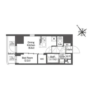 コンフォリア東大井Ⅱ【10階】の間取り