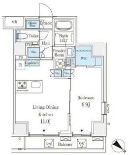 オーパスレジデンス南青山【9階】の間取り