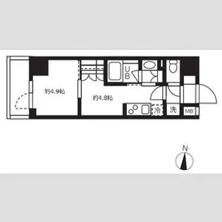 グランパセオ清澄白河Ⅱ【10階】の間取り