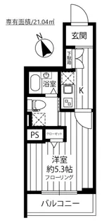 スカイコート蒲田弐番館【3階】の間取り