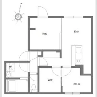 アピチェ池上【2階】の間取り