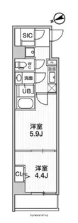 TASUKI RICHESSE KAMATA【6階】の間取り