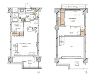 ブランシエスタ西馬込【6階】の間取り