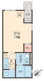 ボヌール亀戸【1階】の間取り