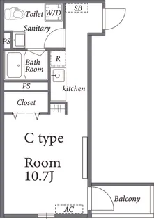Mー1 TOKYO 蒲田本町【3階】の間取り