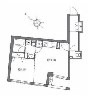 フラッフィー日本橋浜町【2階】の間取り