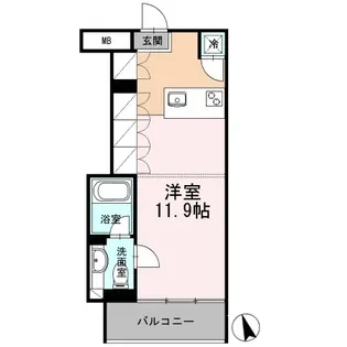カスタリア目黒長者丸【1階】の間取り