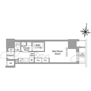 コンフォリア南品川【9階】の間取り