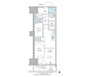 パークアクシス品川天王洲アイル【4階】の間取り