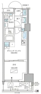 パークアクシス品川天王洲アイル【2階】の間取り