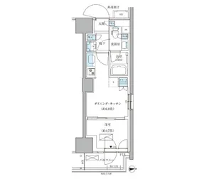 パークアクシス品川天王洲アイル【3階】の間取り