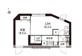 レピュア南大井レジデンス【4階】の間取り