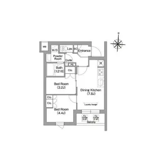 コンフォリア・リヴ南品川【1階】の間取り