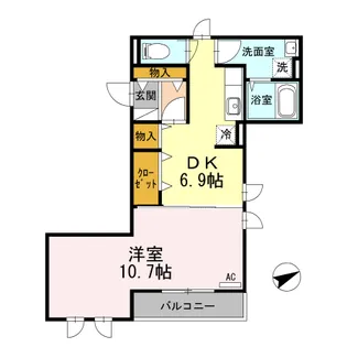 パークステージ戸越【2階】の間取り