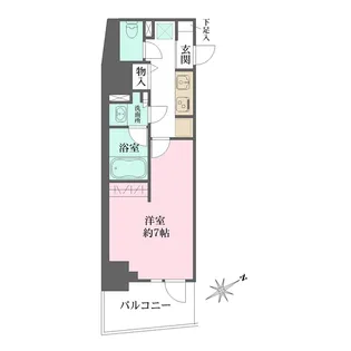 NーFLATS三ノ輪【5階】の間取り