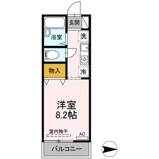 メゾンクアトロ【1階】の間取り