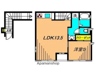 CORTILE中延【3階】の間取り