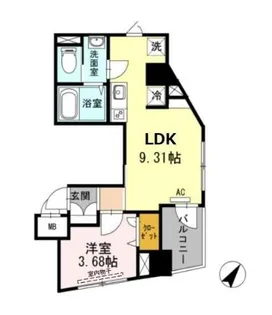 レジデンス東雪谷【3階】の間取り