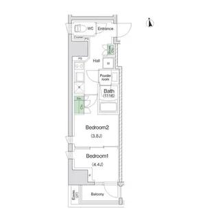 スタイリオ川崎【2階】の間取り