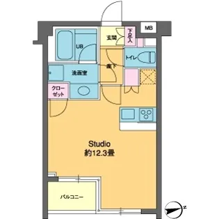 カスタリア高輪台II【2階】の間取り