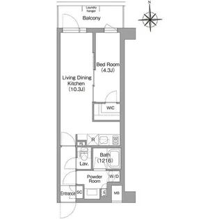 コンフォリア・リヴ大森西【2階】の間取り