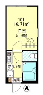 Grand Louvre平和島【1階】の間取り