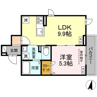 セレスティア大島【2階】の間取り