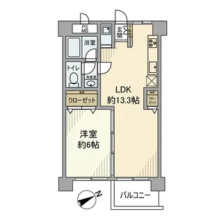 トーア不動前マンション【4階】の間取り