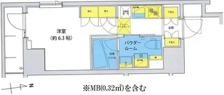 アジールコート北品川【6階】の間取り