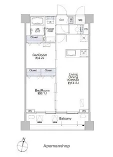 プロシード池上【7階】の間取り