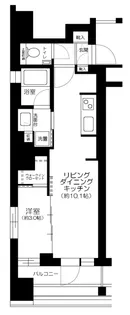 東京都中央区銀座8丁目【マンション】の間取り