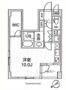 レジデンス白金高輪【1階】の間取り