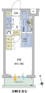 アジールコート品川中延【1階】の間取り