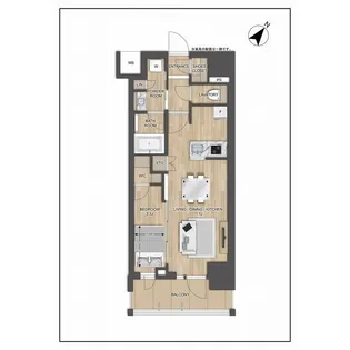 プレディアコート大森山王【6階】の間取り