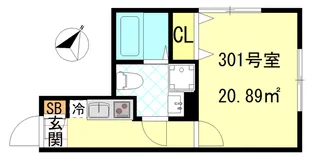 CFジオーレ川崎アネックス【3階】の間取り