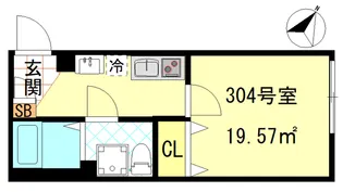 CFジオーレ川崎アネックス【3階】の間取り