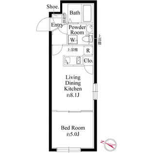 タスキSMART西大井【4階】の間取り