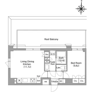 BPRレジデンス大島【5階】の間取り