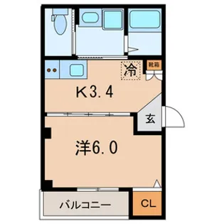 MERGRACE戸越銀座【302号室号室】の間取り