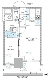 パークアクシス西大島コンフォートスクエア【9階】の間取り