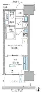 パークアクシス西大島コンフォートスクエア【610号室】の間取り