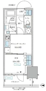 パークアクシス西大島コンフォートスクエア【8階】の間取り