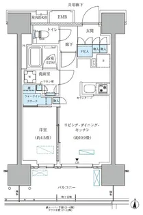 パークアクシス西大島コンフォートスクエア【9階】の間取り