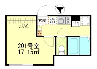 リバティー戸越公園【2階】の間取り